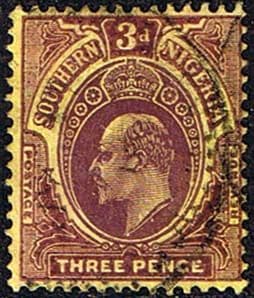 Southern Nigeria 1907 King Edward VII SG 37 Fine Used