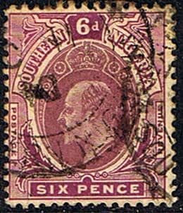 Southern Nigeria 1907 King Edward VII SG 39 Fine Used