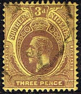 Southern Nigeria 1912 King George V SG 49 Fine Used