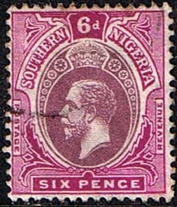 Southern Nigeria 1912 King George V SG 51 Fine Used