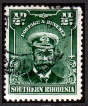 Southern Rhodesia 1924 SG 1 George V Head Fine Used