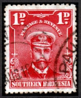 Southern Rhodesia 1924 SG 2 George V Head Fine Used