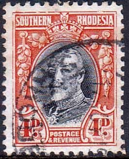 Southern Rhodesia 1931 SG 19 George V Head Fine Used