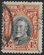 Southern Rhodesia 1931 SG 19b George V Head Good Used