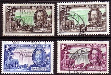 Southern Rhodesia 1935 King George V Silver Jubilee Set Fine Used
