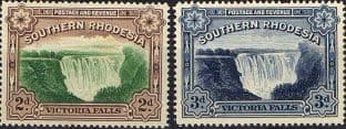 Southern Rhodesia 1935 Victoria Falls Set Fine Mint