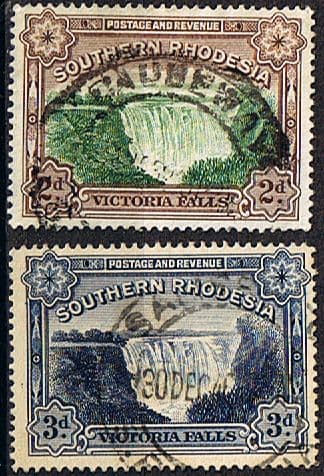 Southern Rhodesia 1935 Victoria Falls Set Fine Used