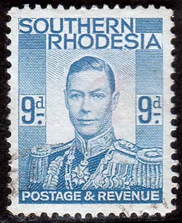 Southern Rhodesia 1937 George VI Head SG 46 Fine Used