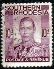 Southern Rhodesia 1937 George VI Head SG 47 Fine Used