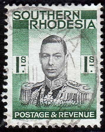 Southern Rhodesia 1937 George VI Head SG 48 Fine Used