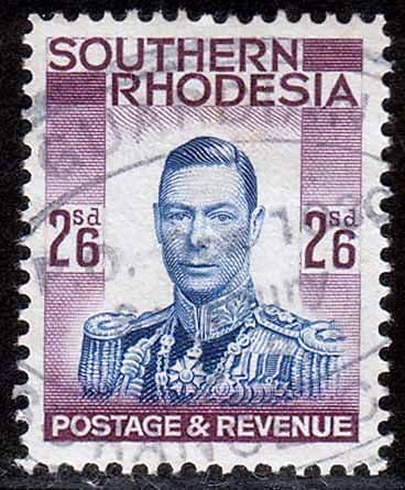 Southern Rhodesia 1937 George VI Head SG 51 Fine Used