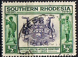 Southern Rhodesia 1940 BSA Jubilee SG 53 Fine Used