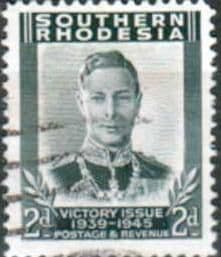 Southern Rhodesia 1946 King George VI Victory SG 65 Fine Used