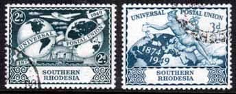 Southern Rhodesia 1949 Universal Postal Union Set Fine Used