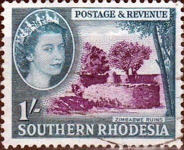 Southern Rhodesia 1953 QE II SG 86 Zimbabwe Ruins Fine Used
