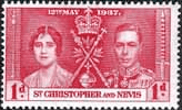 St Christopher and Nevis 1937 King George VI Coronation SG 65 Fine Mint