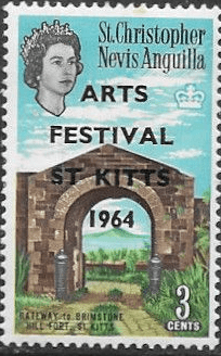St Christopher Nevis Anguilla 1963 Arts Festival. Optd ARTS FESTIVAL ST KITTS 1964 SG 145 Fine Mint