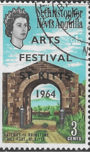 St Christopher Nevis Anguilla 1963 Arts Festival. Optd ARTS FESTIVAL ST KITTS 1964 SG 145 Fine Used
