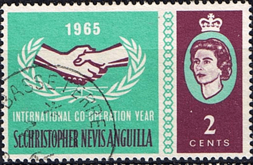 St Christopher Nevis Anguilla 1965 International Co-operation Year SG 149 Fine Used