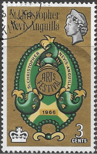 St Christopher Nevis Anguilla 1966 Arts Festival SG 159 Fine Used