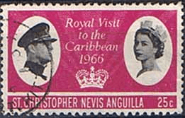 St Christopher Nevis Anguilla 1966 Caribbean Royal Visit SG 156 Fine Used