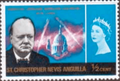 St Christopher Nevis Anguilla 1966 Churchill SG 151 Fine Mint