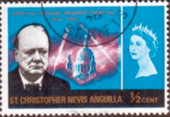 St Christopher Nevis Anguilla 1966 Churchill SG 151 Fine Used