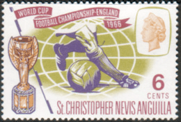 St Christopher Nevis Anguilla 1966 Football World Cup SG 157 Fine Mint