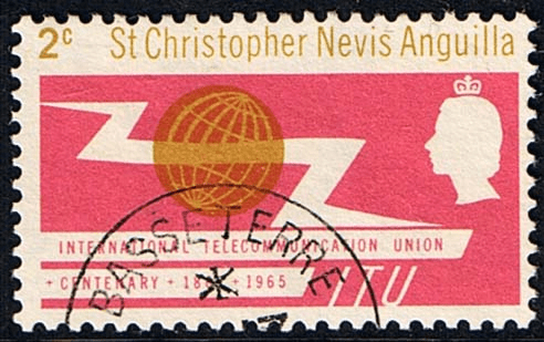 St Christopher Nevis Anguilla International Telecomunication Union SG 147 Fine Used