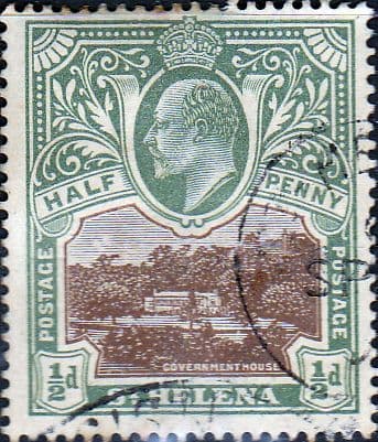St Helena 1903 Government House SG 55 Fine Used