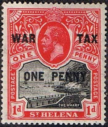 St Helena 1916 War Tax SG 87 Fine Mint