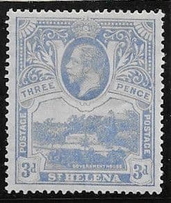 St Helena 1922 SG Government House SG 91 Fine Mint