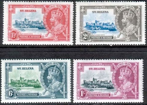 St Helena 1935 King George V Silver Jubilee Set Fine Mint