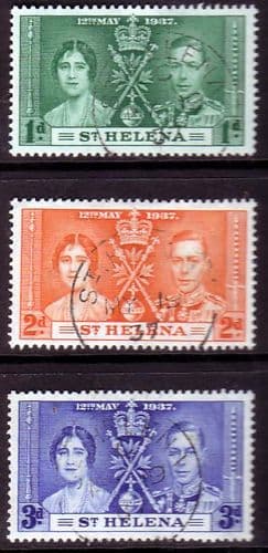 St Helena 1937 King George VI Coronation Fine Used