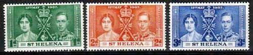 St Helena 1937 King George VI Coronation Set Fine Mint