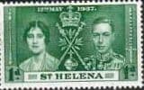 St Helena 1937 King George VI Coronation SG 128 Fine Mint