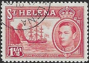 St Helena 1938 Colonys Badge Ship SG 133 Fine Used