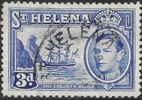 St Helena 1938 Colonys Badge Ship SG 135 Fine Used