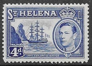 St Helena 1938 Colonys Badge Ship SG 135b Fine Mint