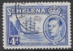 St Helena 1938 Colonys Badge Ship SG 135b Fine Used