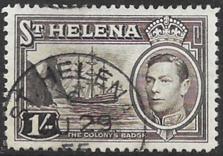 St Helena 1938 Colonys Badge Ship SG 137 Fine Used