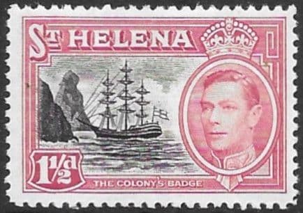 St Helena 1949 Colonys Badge Ship SG 150 Fine Mint