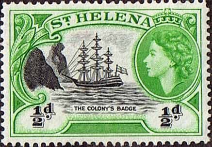 St Helena 1953 Badge of Colony Ship SG 153 Fine Mint
