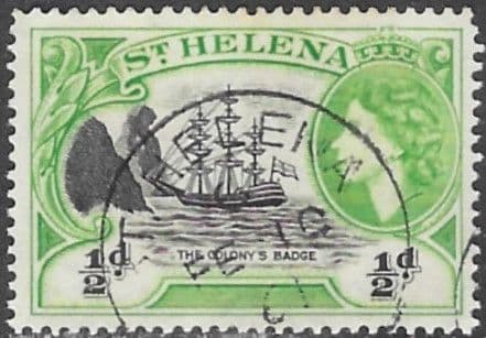 St Helena 1953 Badge of Colony Ship SG 153 Fine Used