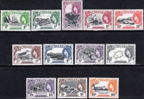 St Helena 1953 Queen Elizabeth II Set Fine Mint Never Hinged
