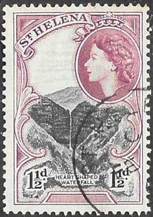 St Helena 1953 Waterfall SG 155 Fine Used