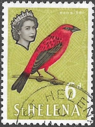St Helena 1961 Red Bird SG 181 Fine Used