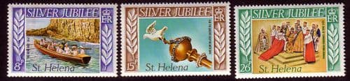 St Helena 1977 Royal Silver Jubilee Set Fine Mint