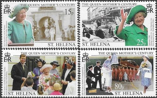 St Helena 1999 Queen Mother Century Set Fine Mint