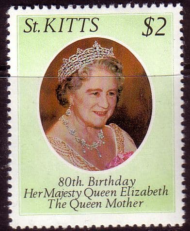 St Kitts 1980 Queen Mothers 80th Birthday Fine Mint